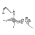 Tudor KS1241TALBS 8" Centerset Wall Mount Kitchen Faucet with Brass Sprayer KS1241TALBS